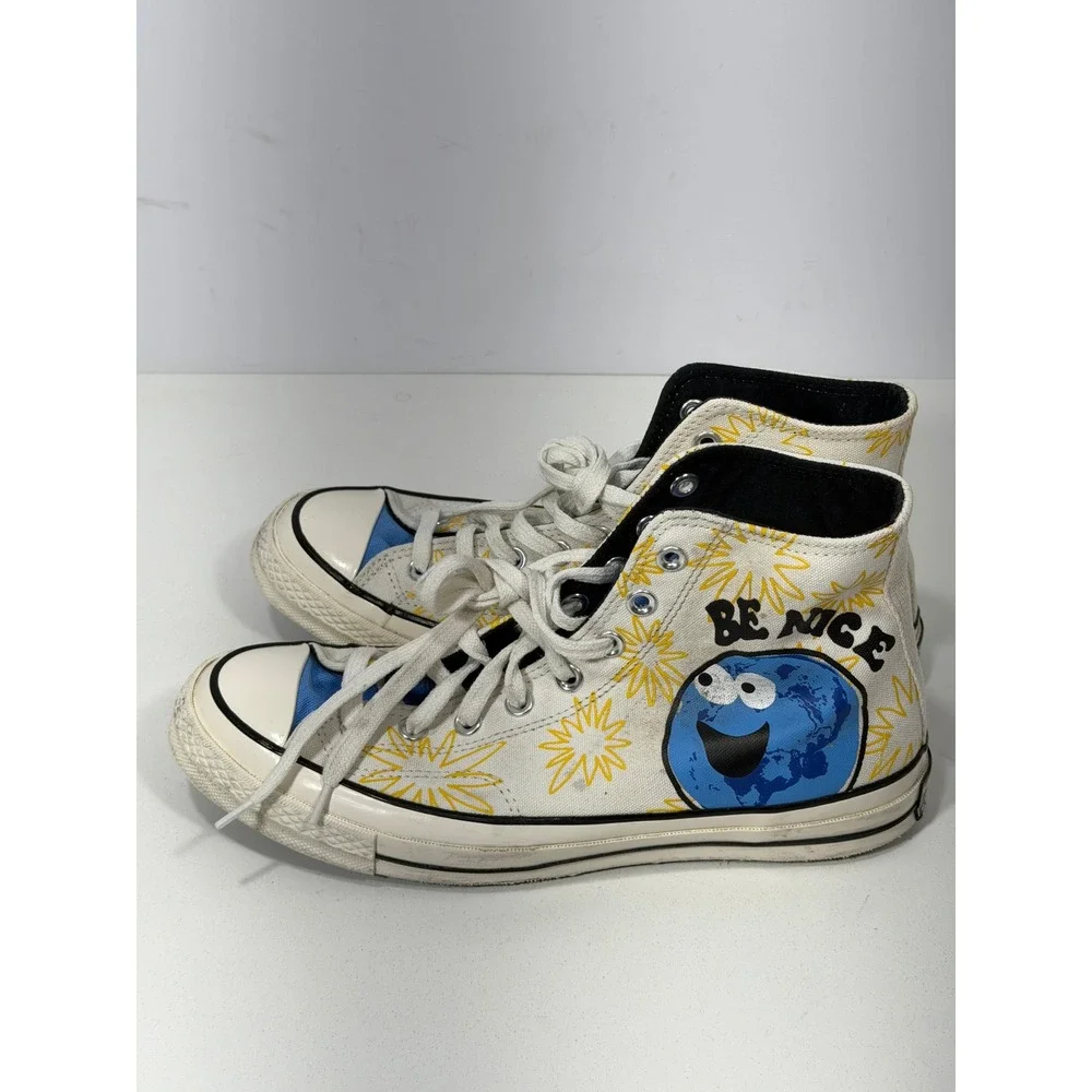 Converse Chuck 70 High Top Be Nice Earth Sunburst White Blue 172863C Mens 8.5‎